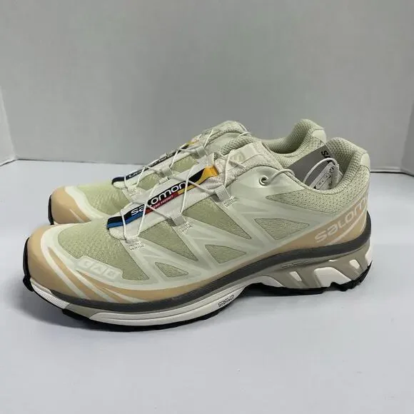 Salomon XT-6 Aloe Wash Hazelnut L47293700 Size 10 Men Outdoor Trail Hiking Shoes